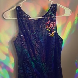 Dark Blue Sparkly Party Dress